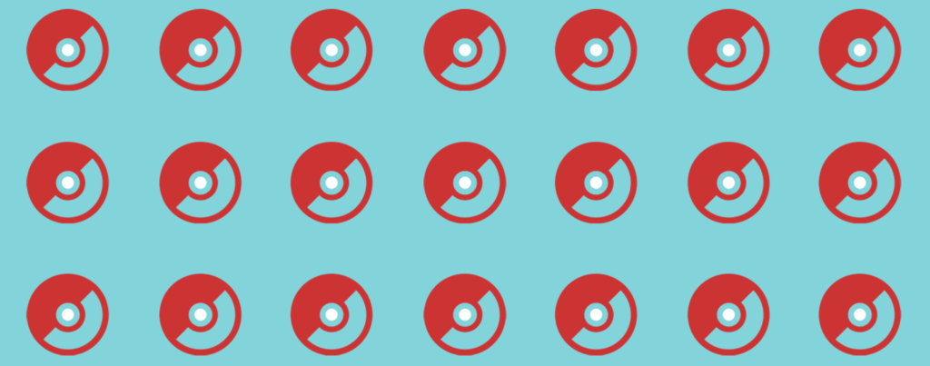 Pokéballs / Icon: Mateus Leal, via The Noun Project. Composition: Alison L. Roberts.