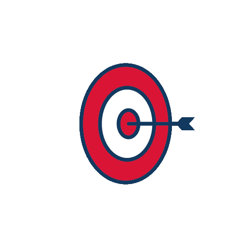 Animated gif of arrow hitting bullseye on target.